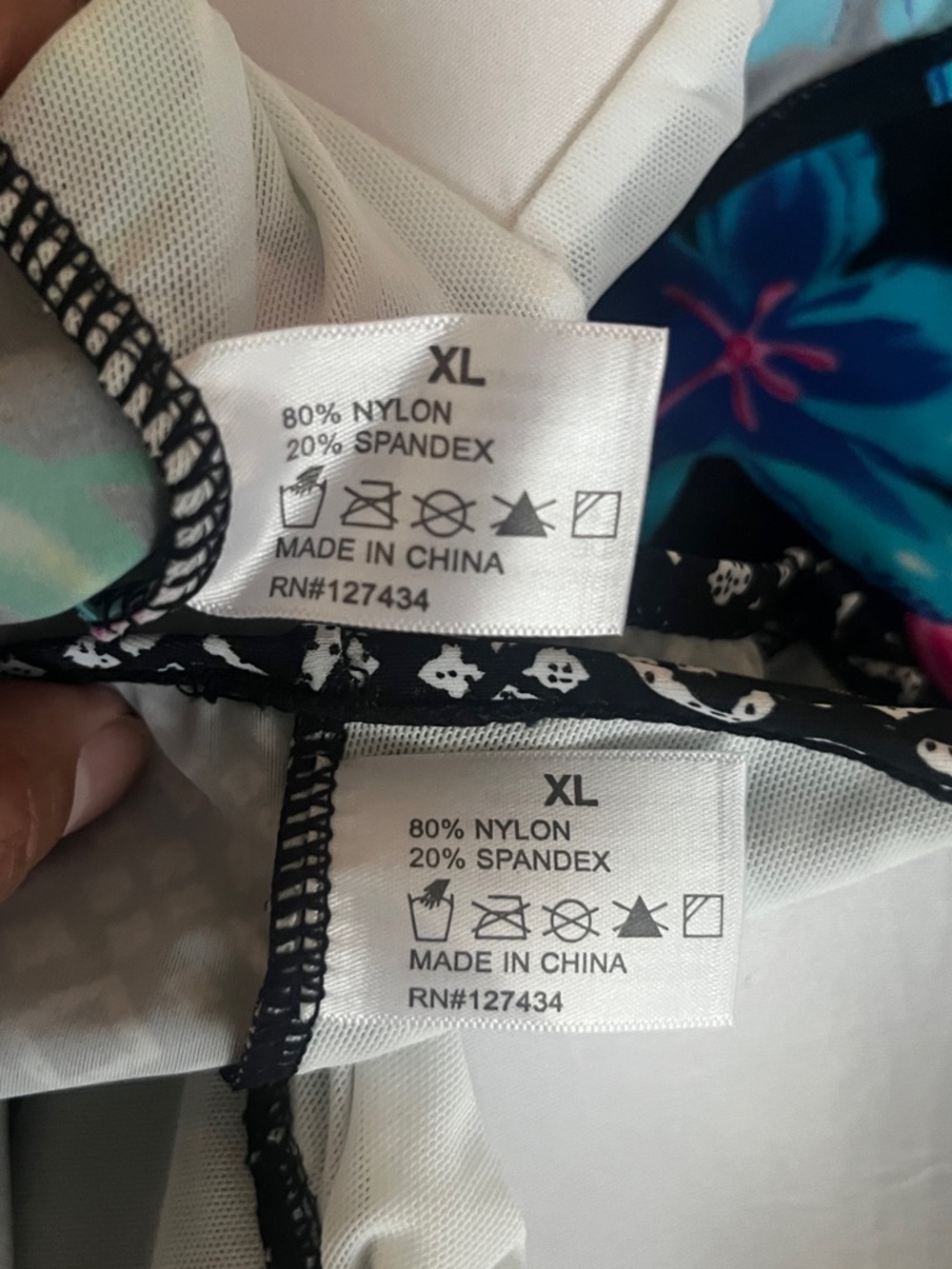 Beautiful Floral Hawaiian & Black and White Swim Dress - XL - NWOT - Lot of 2 - Picture 7 of 9